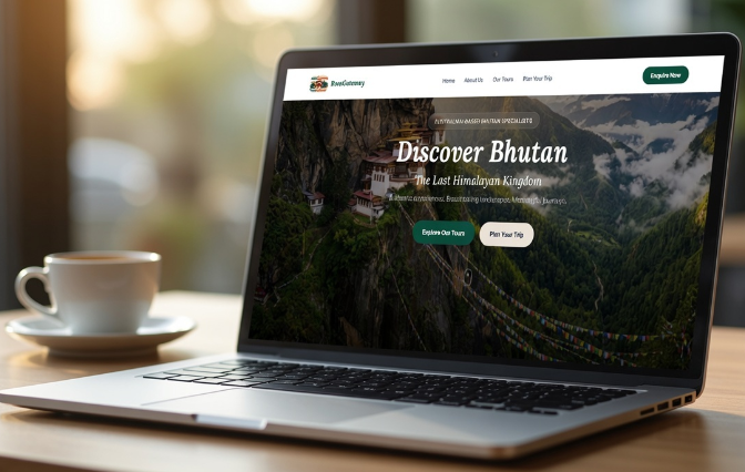 RoosGateway Travel website preview